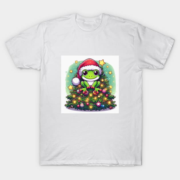 Santa Frog T-Shirt by kajo1350